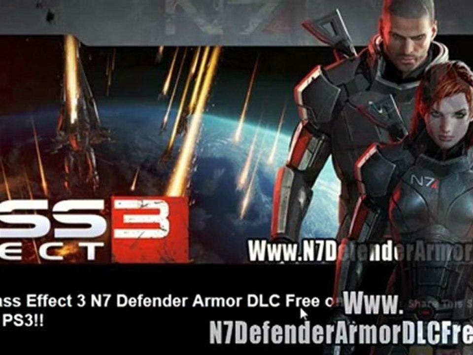 Mass Effect 3 N7 Defender Armor DLC Free Xbox 360 - PS3