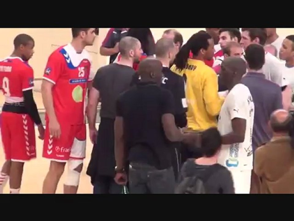 Olivier Nyokas vs Paris handball le 26.03.2012