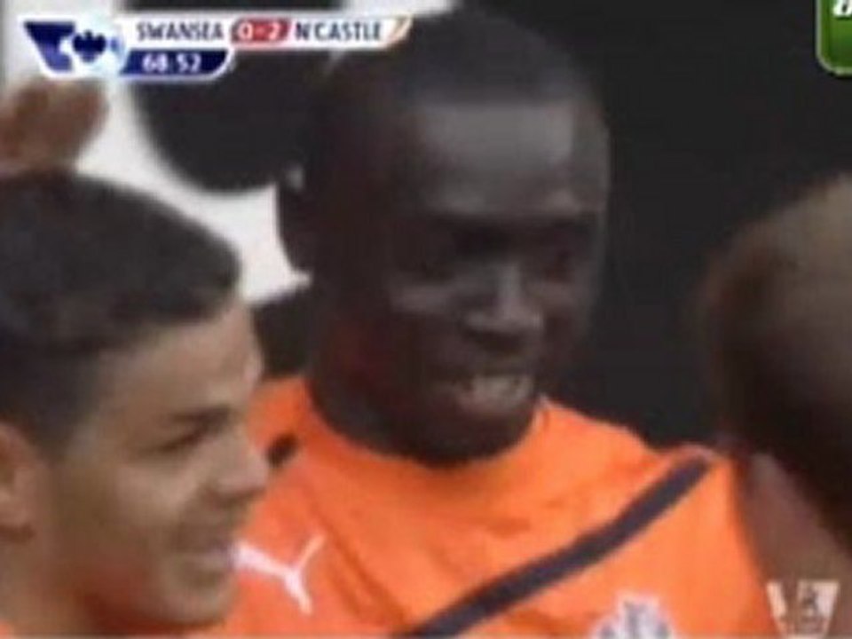 Goals Cisse Newcastle United vs Swansea 2-0