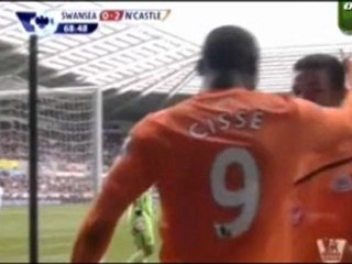 Newcastle united 2-0 Swansea City Premier league