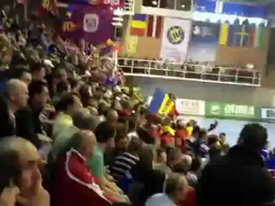 Supporters Valcea - Györ / Demi-finale Ligue des Champions Handball Féminine