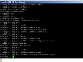 Configuring RIP Authentication
