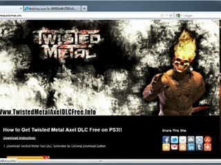 How to Get Twisted Metal Game Axel DLC Free!!