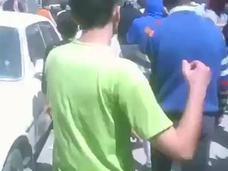 فري برس حلب الشعار مظاهرة مسجد نورالشهداء وهجوم الأمن   6 4 2012 ج3