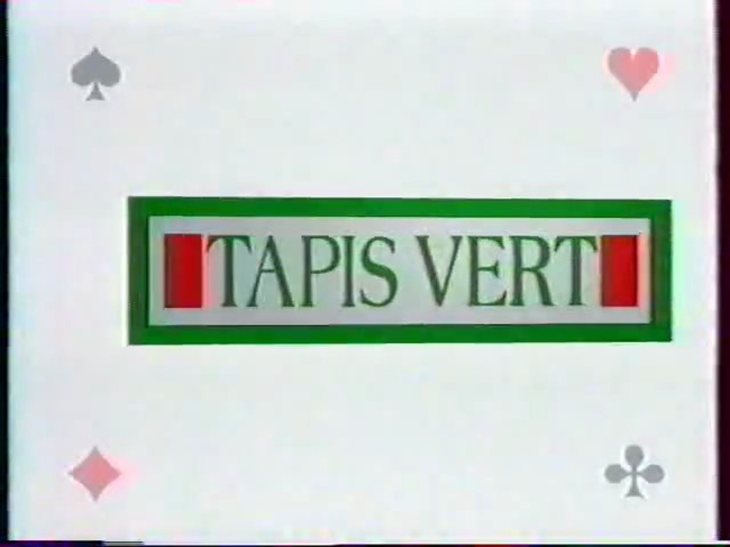 TAPIS VERT Francais des jeux 25 Juillet 1992 TF1 - Vidéo Dailymotion