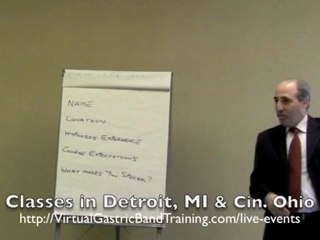 Gastric Band Hypnosis Class In Midwest, May 2012