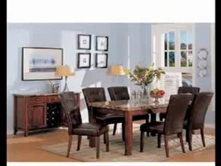 Multi tone Marbletop Dining Table Set