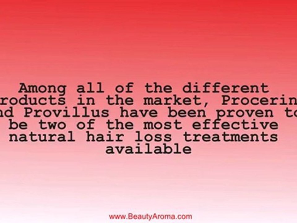 Natural Hair Loss Treatments - Natural Hair Loss Treatment at Home