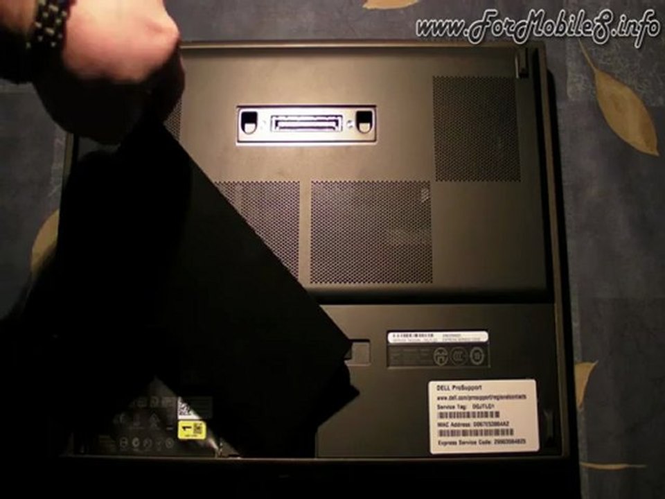 Dell Precision M4600 - Come rimuovere alimentatore e batteria