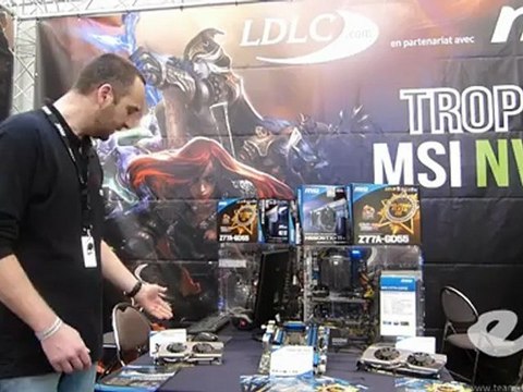 Présentation du stand MSI lors de la Gamers Assembly 2012