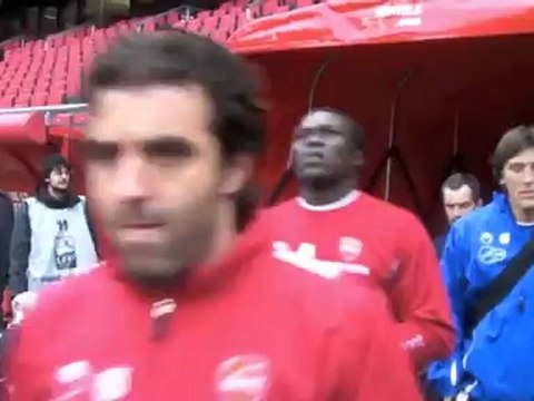 VAFC-Toulouse : l'entrée des joueurs