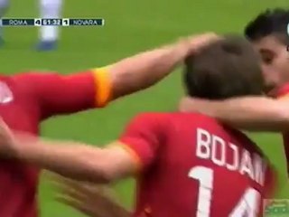 Quinto gol de Bojan Krkic con la Roma (Roma 4-Novara 1)