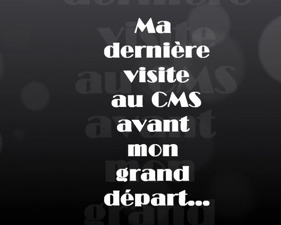 Avant mon départ
