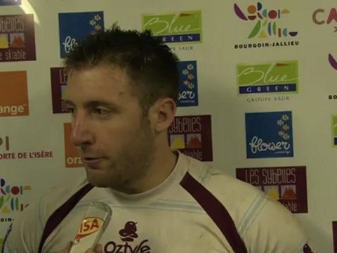 Réaction Grégory Puyo après CSBJ / Grenoble