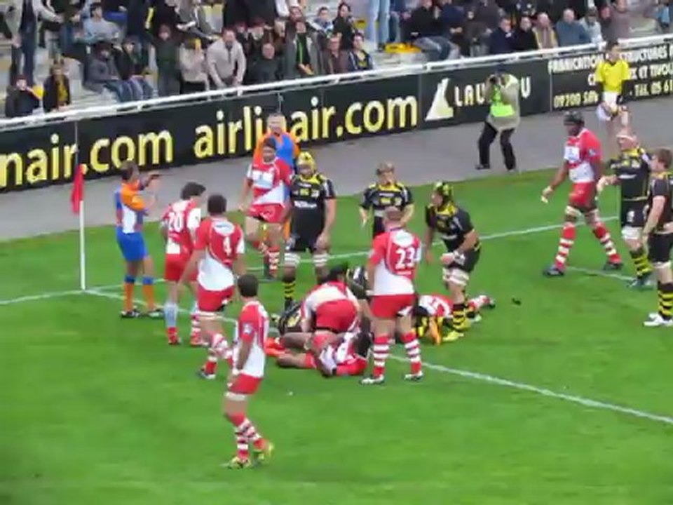 PRO D2 ASR - TARBES Essai Uini Atonio - 7 Avril 2012