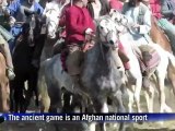 Afghans play traditional Buzkashi game