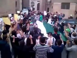 فري برس دمشق مظاهرة باب سريجة ساحة العزة 7 4 2012