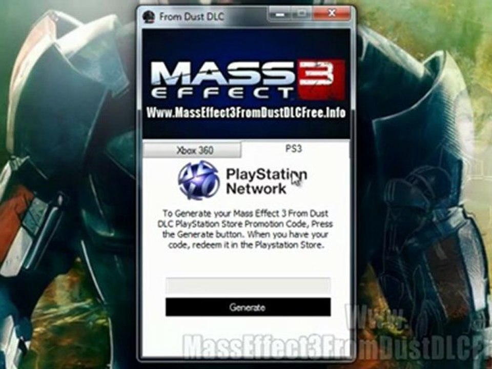 Download Mass Effect 3 From Dust DLC Code Free