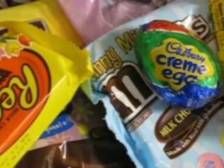 Easter candy from 60's compared to Easter candy today!!