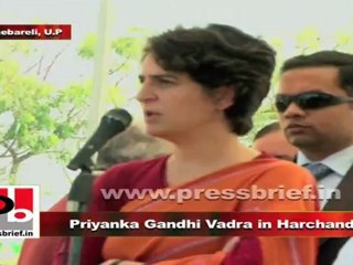 Priyanka Gandhi in Harchandpur (Raebareli) explains Central schemes meant for the poor