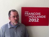 Mr Yves François, agriculteur, soutien à François Hollande en Isère