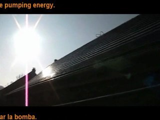OPALE April 2012 water cooling experience : +12% of instantaneous photovoltaic power