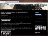 How to Get Batman Arkham City Batman Earth One Costume DLC