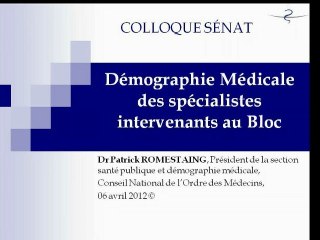Conseil de l'ordre Démographie médicale : Pénurie et palliatifs pour la démographie médicale.