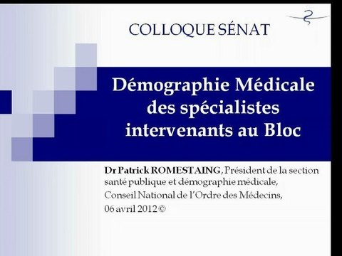 Conseil de l'ordre Démographie médicale : Pénurie et palliatifs pour la démographie médicale.