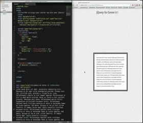 Tutoriel vidéo jQuery : Centrer une div
