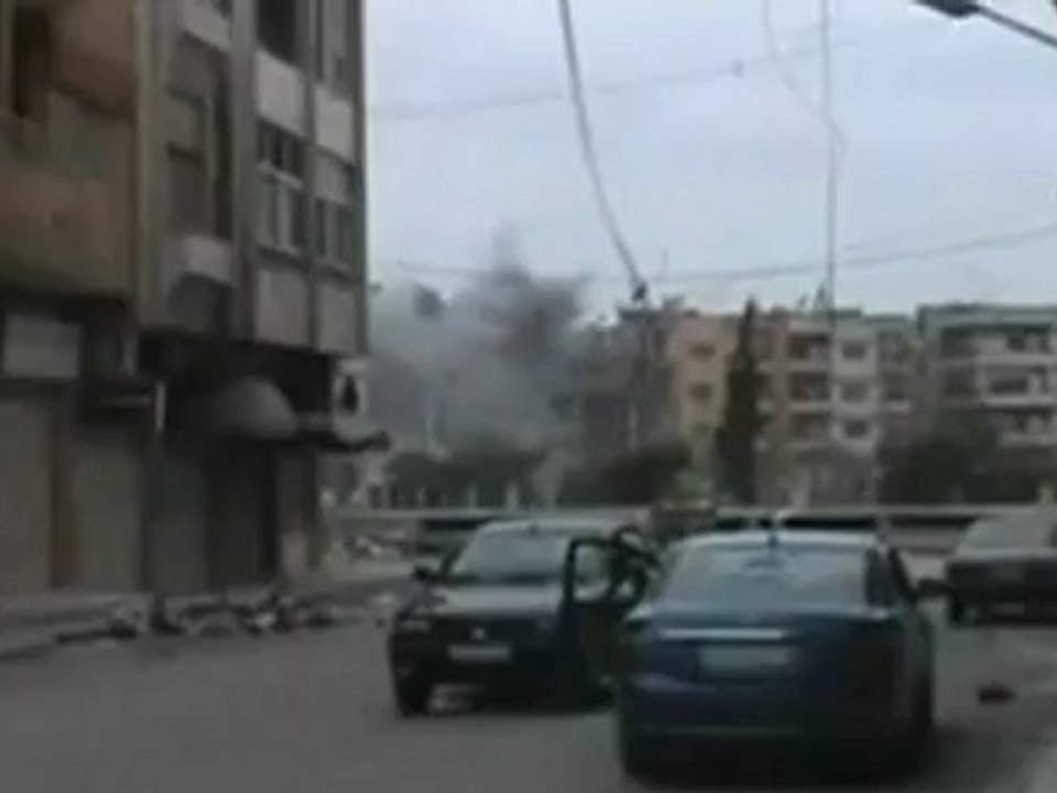 Amvid shows heavy shelling in Homs