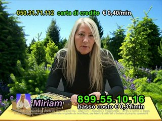 Cartomante Miriam chiama 899.55.10.16 a basso costo