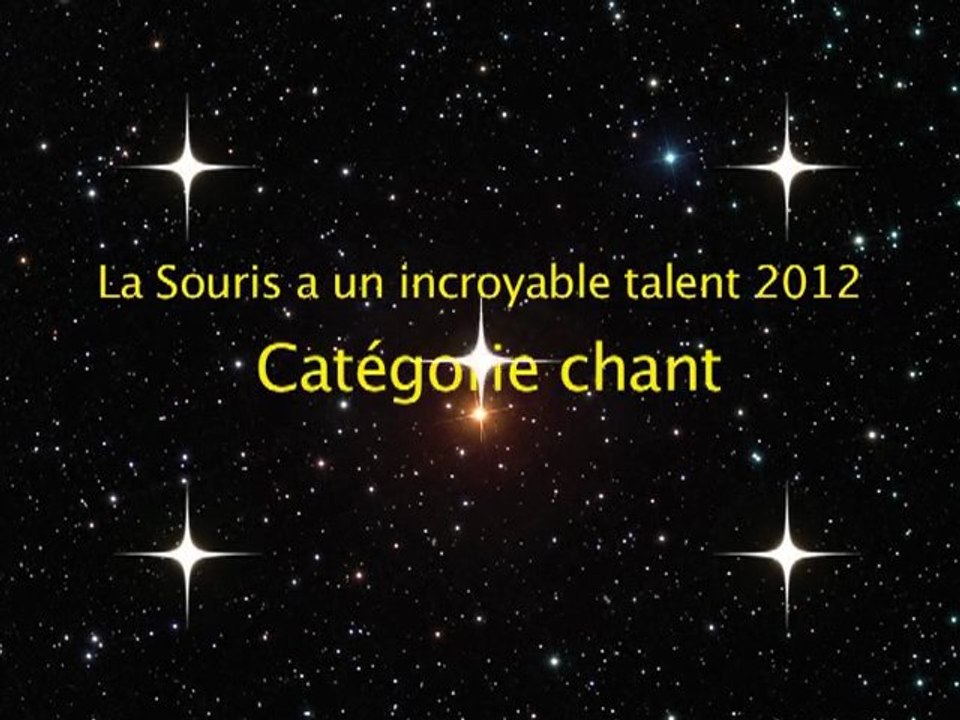 Incroyable talent Chant 2012