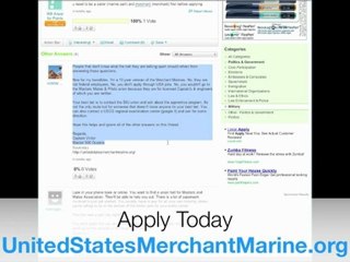 How To Apply to the Merchant Marines?
