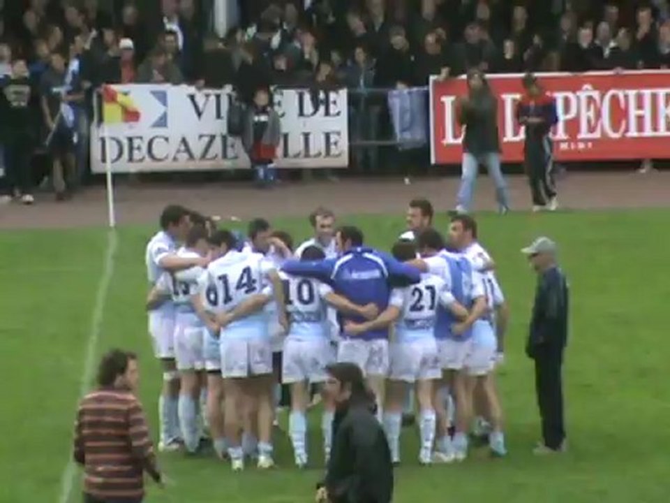 Fin de match decazeville rodez