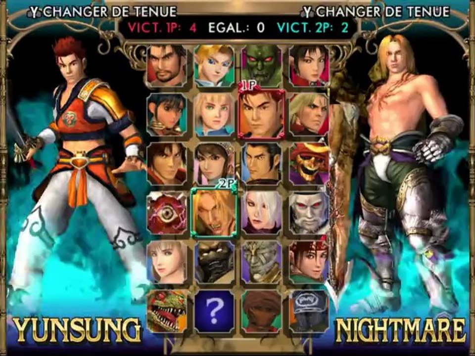 Détente sur Soul Calibur 2