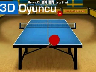 3D Masa Tenisi - 3D Oyunlar - 3D Oyuncu
