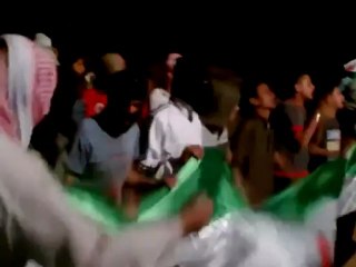 فري برس  دير الزور مظاهرة مسائية بقرص  8 4 2012