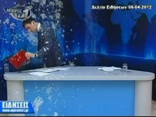 BBC  Eggs Thrown at Newscaster live