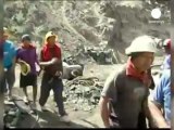 Collapse of illegal mine traps workers