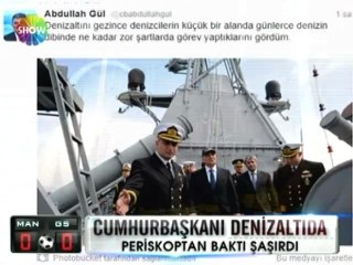 Abdullah Gül denizaltında - 08 nisan 2012