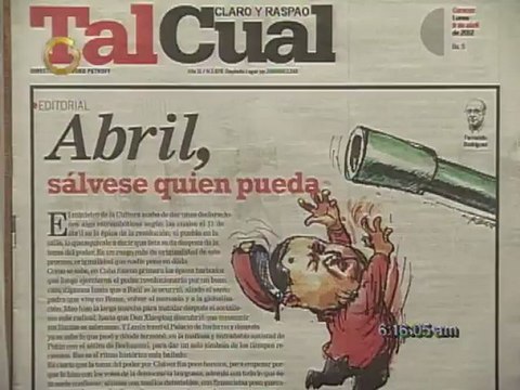 Titulares de Primera Página este 09 de Abril