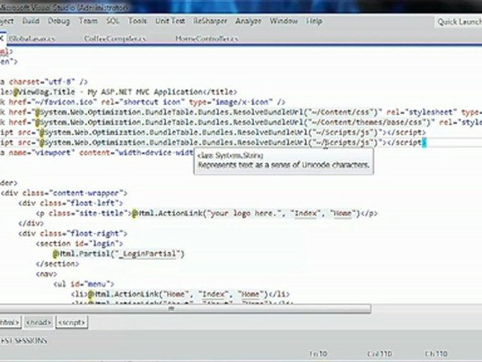 Enable CoffeeScript Support in ASP .NET MVC 4 with C#