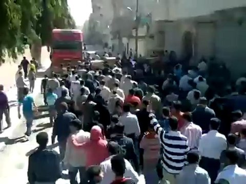 فري برس ادلب أريحا تشييع شهداء مجزرة أريحا 8 4 2012 جـ1