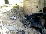 فري برس ادلب أريحا آثار الدمار والتخريب جراء قصف الاحتلال الاسدي 8 4 2012 جـ2