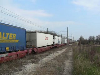 L'autoroute ferroviaire avec les BB 37036-37038