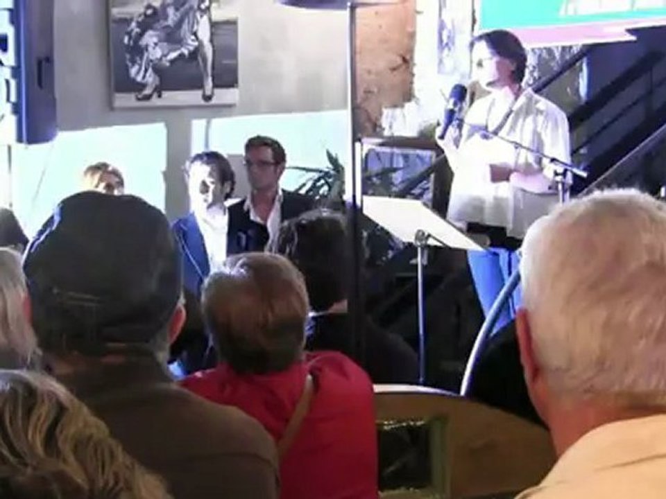 Agnès Langevine, intervention Sécrétaire régionale EELV Languedoc Roussillon lancement Campagne législative Cavard 2012