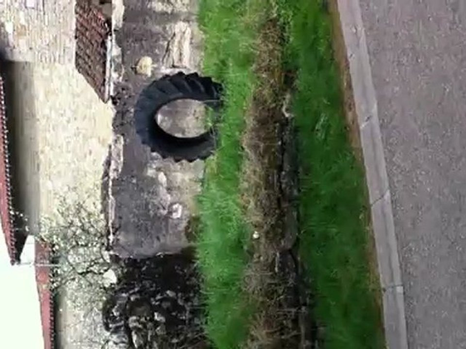 Tir a travers un pneu