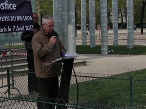 18ème Commémoration du Génocide des Tutsi au Rwanda, Paris, 7 avril 2012 - M. Alain Gauthier, CPCR