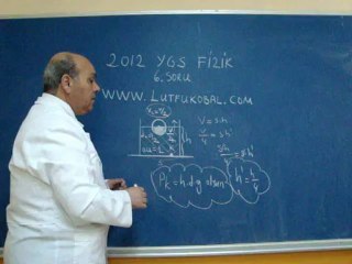 2012 YGS  FİZİK 6. SORU  ÇÖZÜMÜ